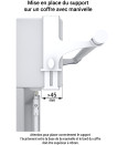 2 Supports coffre volet roulant  blanc D28/20