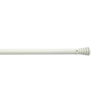 1 Tringle Pommeau strié blanc 70-110cm D10