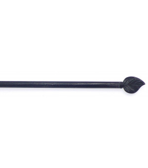 1 Tringle Feuille noir brossé 40-70cm D10