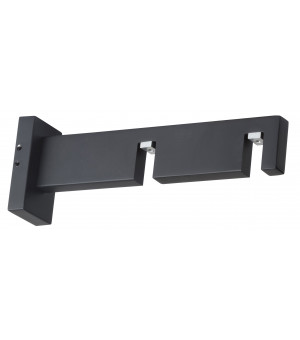 Support rectangle noir mat 85-155mm D33X11,5