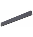 Rail Aura rectangle 33x11,5  noir mat 1m50