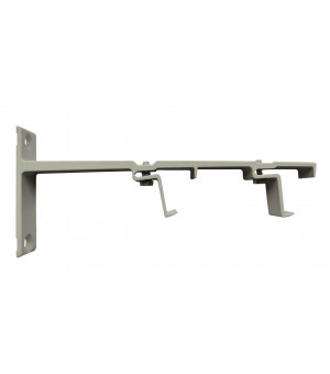 2 Supports face clips gris rail 24x16 dble 80-140