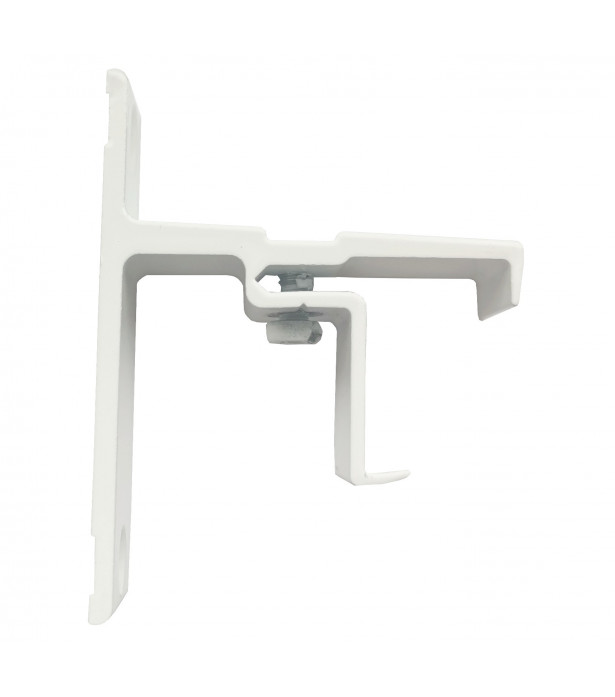 2 Support rail clipsable blanc 40mm 24x16