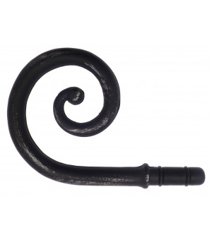 1 Embout Spirale noir brossé D19
