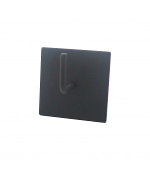 Lot 2 supports adhésif carré noir mat