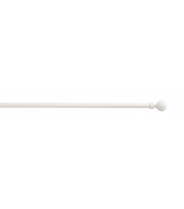 1 Tringle Boule  blanc mat 40-60cm D7