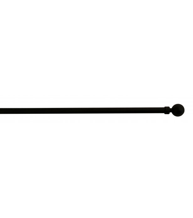 1 Tringle Boule noir mat 40-60cm D7
