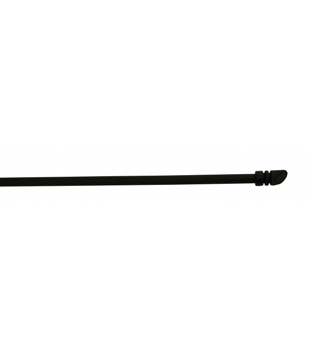 1 Tringle Cylindre noir mat 60-100cm D7